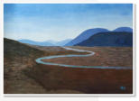 Nak Blaanwendraad. Mountains and Land. Acrylic on canvas.