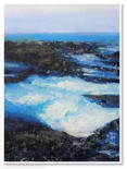 Nak Blaanwendraad. Sea and Rocks. Acrylic on canvas.