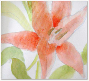 Rosabeth Goh. Flower. Acrylic on paper.