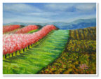 Vina P Hermanto. Landscape. Acrylic on canvas.