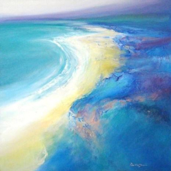 Sea and Beach   2009   Acrylic on canvas   92 x 92 cm   SGD8,000