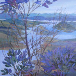 Lake Pedder   2009   Acrylic on canvas   61 x 61 cm   SGD3,500