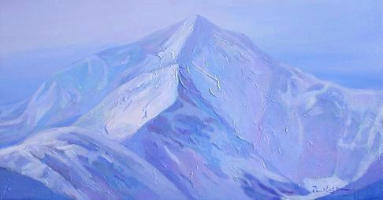 Mountain Peak 2008 Acrylic on canvas 76 x 40.5 cm