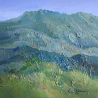 Mountains 10 2010 Acrylic on canvas 30 x 30 cm