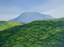 Peaceful Mountains 2021 Acrylic on canvas 40.5 x 30.5 cm