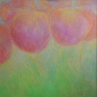 Tulips 98 2008 92 x 92 cm Acrylic on canvas