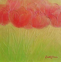 Tulips 062 2010 Acrylic on canvas 30 x 30 cm