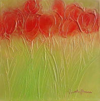 Tulips 062 2010 Acrylic on canvas 30 x 30 cm