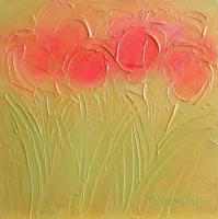 Tulips 122 2010 Acrylic on canvas 30 x 30 cm
