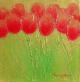 Tulips 121 2008 Acrylic on canvas 25 x 25 cm