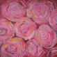 Roses 2009 Acrylic on canvas 15 x 15 cm
